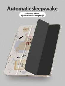 1 件可爱卡通猫（无笔）防震全边缘 TPU 软壳平板电脑保护壳适用于 Mini 4/5 代/6 代/A17 Pro、Air/2/3 代/4 代/5 代/11 英寸（M2/M3）、13 英寸（M2/M3）、（第 5-10 代/A16）、Pro（10.5 英寸/11 英寸/11 英寸 2-4 代/11 英寸 M4/12.9 英寸 3-6 代） - 彩色 - 查看 3