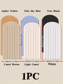 1pc Felt Arch Wall Sticker, Home Wall Transformation Felt Board, Wall Decor Padding, Headboard Wall Wrap, Suitable For Room Decoration, Storage Organization, Bedroom Sound Insulation, Wall Covering, Wall Transformation, Bedroom Headboard Anti-Collision, Room Graffiti Covering, Applicable To Bedroom/Study/Office/Dorm/Classroom Etc.