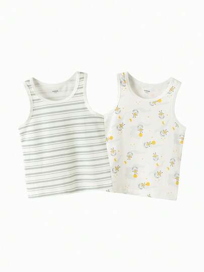 Balabala Baby Tank Top Set 2025 Autumn - 2 Packs Sleeveless Undershirts