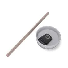 40 fl oz con asa y tapa con popote, botella de agua reutilizable de acero inoxidable, aislada, de viaje, apta para portavasos, regalo unisex - azul real - Ver 4