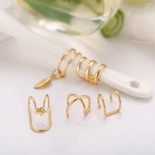 Earring Sets - Gold (5 Pieces)-a - View 5