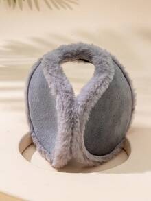 Nauszniki męskie 1 szt., minimalistyczny, krótki, pluszowy, zintegrowany design, ciepłe i wygodne, jesień/zima