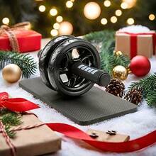 1pc Home Gym Fitness Equipment Ab Roller Wheel - Abdominal Core Strength Training With Non-Slip Handles & Dual Wheel Design, Full Body Workout Equipment For Men & Women, Perfect For Home Exercise, Yoga, Pilates, Cross Training (Ab Roller, Core Workout Gear, Home Fitness Equipment, Exercise Wheel, Strength Training Tools)