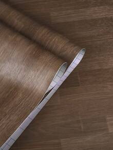 1 Roll Thick Vinyl Self-Adhesive Floor Tiles - Removable PVC Flooring, Suitable For Kitchen, Bedroom, Living Room, Furniture, Wallpaper Rolls, Home Decor Floor Tiles Wall Stickers, Easy To Install Self-Adhesive Wallpaper - Rust Brown - View 5