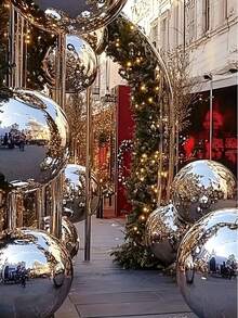 10 pezzi Palloncini rotondi grandi d'argento da 10/18/32 pollici, adatti per decorazioni per vacanze, anniversari, feste di compleanno, feste di moda, lauree, decorazioni per fotografia, accessori fotografici - Argento - Visualizzare 3