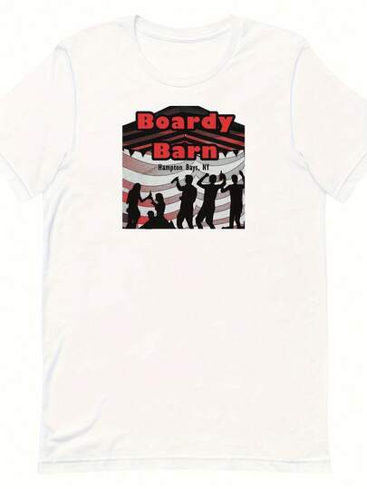 Camiseta Boardy Barn Hampton Bays NY Party Bar Clic Nostaia R220 G. Camiseta de algodón grueso para mujer (blanco). Confeccionada en 100 % algodón puro, grueso y transpirable, esta tela gruesa de 220 G ofrece comodidad y durabilidad. Perfecta para el verano, es ideal para el trabajo, el gimnasio, viajes, salidas informales, deportes al aire libre o para usarla en cualquier temporada. Una prenda básica versátil: ideal para la escuela, ropa de calle o simplemente para relajarse en casa.