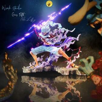 ONE PIECE 1PC One Piece Anime One Piece Luffy Anime Doll, Fifth Gear Nika Luffy Model Statue Doll Toy, Luffy Transformation Action Figure, Super Collection Anime Action Figure Toy, Halloween, Christmas Gift