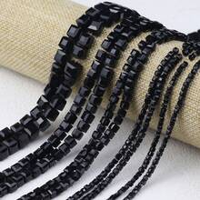 Hạt pha lê thủy tinh cắt cạnh chất lượng cao 2/3/4/6mm của Áo, hạt cách ly dùng làm đồ trang sức, vòng tay, vòng cổ tự làm, đồ thủ công mỹ nghệ - hạt vuông - Xem 3