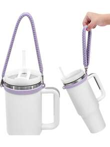 1 buc mâner pentru sticlă de apă din silicon, curea pentru sticlă de apă din silicon cu curea de transport, suport pentru accesorii pentru pahar de apă