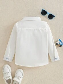 男童衬衫新款立领长袖汽车印花