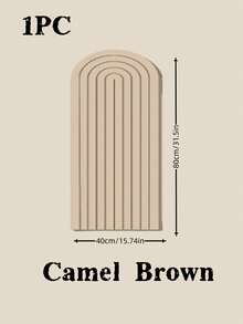 1pc Felt Arch Wall Sticker, Home Wall Transformation Felt Board, Wall Decor Padding, Headboard Wall Wrap, Suitable For Room Decoration, Storage Organization, Bedroom Sound Insulation, Wall Covering, Wall Transformation, Bedroom Headboard Anti-Collision, Room Graffiti Covering, Applicable To Bedroom/Study/Office/Dorm/Classroom Etc.