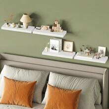 Superlele 4/6/8pcs 15.8 Inch Floating Shelves For Wall, Wall Mounted Rustic Wood Shelves For Bathroom, Living Room, Bedroom And Kitchen, Wall Shelves For Storage,Books,Room DecorRoom Decor