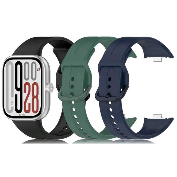 3 Pieceswatch Strap Compatible With Xiao Mi/Redmi Watch 5/Xiao Mi Band 8pro/Xiao Mi Band 9pro Original Smart Strap Silicone Strap Strap Strap Strap Strap Strap Strap Compatible With Redmi 5 Accessory Strap Strap