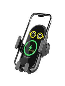 SUONEE 2025 Wireless Car Cell Phone Charger Holder Mount Air Vent 360° Adjustable 15W Fast Auto Clamping Universal Automobile Cradle Fit For Iphone 17/16/15/14/13/12/11/SE/XS/X/8, For Galaxy S25/S24/S23/S22/Note 20 Ultra/Note 10/S10/S9/S8, All Smartphones