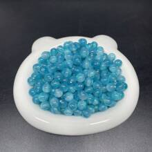 50pcs Dreamy Spring And Summer Starry Sky Fine Glitter Resin Round Beads Scattered Beads Handmade DIY Beaded Bracelet Materials