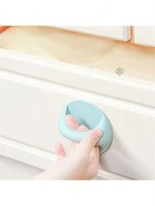 10 peças/5 peças/1 peça Puxador de Porta Sem Furos, Elevador de Tampa de Vaso Sanitário, Puxador Adesivo de Gaveta e Janela, Puxador Adesivo de Armário, Empurre e Puxe Porta Deslizante