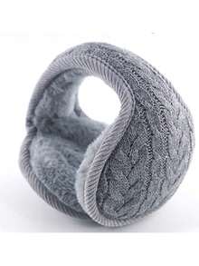 1 pieza Orejera para hombres, orejeras plegables de punto para mantener el calor y la protección del frío en exteriores en invierno - Multicolor - Ver 1