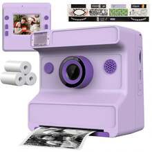 Children's Camera Is Ready To Take Photos, 48 Megapixel Digital Camera, Preferred For Birthday Gifts, 1080P Instant Printing Camera For Selfies, Built-In 32GB SD Card With Stickers For DIY, Suitable For Boys And Girls, Suitable For 6+Year Old Boys And Girls During The School Season And Birthday Gifts, Children's Camera, Children's Specific Camera