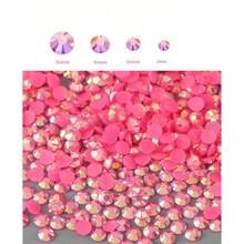 500 peças/1000 peças Strass de Resina DIY Jelly, Strass Redondos Planos Mini, Decoração de Joias e Artesanato, Strass para Capas de Celular, Sapatos, Roupas 2mm/3mm/4mm/5mm/6mm