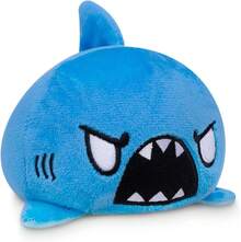 TeeTurtle - The Original Reversible Shark Plushie - Blue - Cute Sensory Fidget Stuffed Animals That Show Your Mood - Cá mập + Kỳ lân biển - Xem 12
