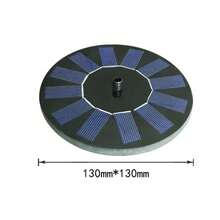 1 pieza Bomba de fuente de baño de pájaros con energía solar, fuente solar actualizada con 6 boquillas, kit de panel solar y bomba de agua, bomba de fuente solar flotante independiente para baño de pájaros, jardín, estanque, piscina
