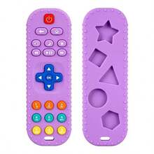 Suitable For Newborns 0-12 Months Baby Teething Toys - Baby TV Remote Control Shaped Baby Toys - Baby Teething Toys Suitable For Boys And Girls, Easter Basket Filler, Remote Control, Baby Supplies, Christmas & Halloween Gifts - Multicolor - View 12