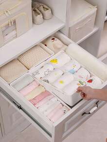 1 صندوق تخزين قابل للتعديل للأطفال، صندوق تخزين قابل للتوسيع للخزانة، لتخزين ملابس الأطفال والجوارب والمناشف اللعابية والحفاضات، علبة تنظيم الأدراج، صندوق تخزين منزلي، صندوق تخزين محمول، تخزين وتنظيم المنزل، عيد الميلاد، ، عيد الهالوين