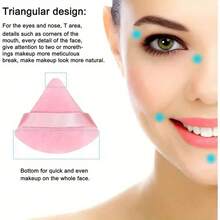 6 Stück Puderquastenset mit Reiseetui, dreieckige Make-up-Schwämme für lose Puder, Körperpuder, Fixierpuder, geeignet für Foundation, Beauty-Make-up-Tools (Schwarz + Rosa) Samt-Dreieck-Puderpuff, Make-up-Tools, Make-up-Schwamm, wiederverwendbarer Make-up-Schwamm, Make-up-Accessoires, Puderpuff, Trocken- & Nasspuderpuff, Make-up-Essentials für heißes Wetter, Strand-Make-up-Tools