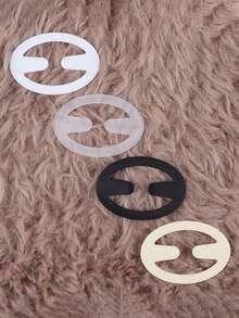 Multiple Pcs Oval Bra Strap Clips, Criss-Cross Adjustable Bra Strap Clips, Invisible Bra Strap Clips To Prevent Bra Slippage And Uplift Bust - Multicolor - View 6