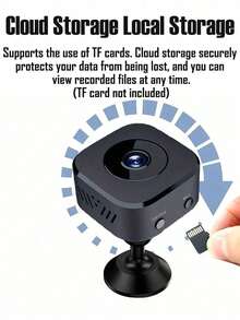 200mAh Mini kabellose WLAN Sicherheitskamera mit Nachtsicht, Nanny/Haustier/Baby Monitor für Zuhause, Tür, Zimmer, Smart Home Gerät, WLAN erforderlich