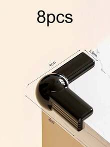 1/4/8pcs Transparent Table Corner Protectors - Thickened Design For Sharp Edges, Pet Safety Bumper For Tables, Chairs, Beds, Anti-Slip Furniture Edge Guards (L-Shaped)