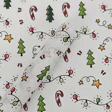 15/30 Sheets, Christmas Light Pattern Thin Paper, Christmas Tree, Candy, Stars Hand Wrapping Paper, Easy-To-Protect Items, Gift Box Filling, Party Decorations - Christmas Style Design, Durable Packaging, Holiday Packaging, Festive Decoration Christmas Christmas Decorations Christmas Pajamas Christmas Gifts Christmas Decor - Multicolor - View 4