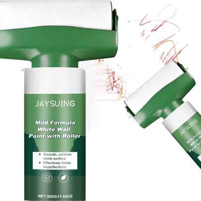 1pc/3pcs Roller Latex Paint Covers Wall Stains, Fast Drying Paint, Easy To Renovate Roller Latex Paint