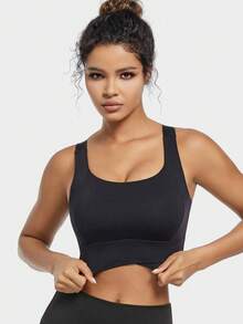 Yoga Tank Tops Breathable Sports Bra With Shockproof And Gathered Function Giving You A Beautiful Back Shape Workout Tank Gym Top - Black - View 7