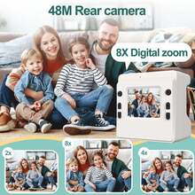 Kids Camera Instant Print, 1080P HD Lens Selfie,Toddler Digital Camera With 3 Rolls Paper & 32GB Card, Children Christmas Birthday Gifts Toys For Age 3 4 5 6 7 8 9 10 11 12 Years Old Girls Boys