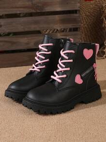 女童可爱靴子，儿童中筒短靴，女童防滑靴