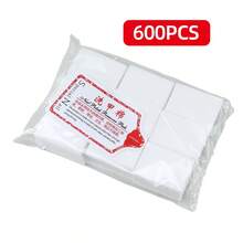600pcs Disposable Hard, Thick, Lint-Free Nail Remover Wipes For Cleaning And Removing Nail Polish And Gel,Nail Supplies,Nail Tools,Nail Art Tools,Back To School,Nails,Nail Tools For Press On Nails,Manicure Pedicure Tools