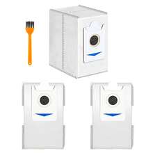 أكياس الغبار لمكانس الأرضيات الروبوتية Ecovacs T30S/ X2/ X2 Pro/ X2 Omni/ X5 Omni، سعة 3 لتر كبيرة للاستخدام مرة واحدة، مزودة برائحة عطرية، لا تحتاج إلى كهرباء، مع فرشاة صغيرة