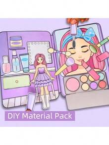 DIY Beauty & Skincare Quiet Book Craft Kit, Non-Finished Product Requires Handcrafting - Multicolor - View 13