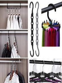 360° Rotating Multi-Functional Closet Organizer Hangers With Anti-Slip Hooks For Scarves, Belts, Ties, Bras, Tank Tops, Towels, And Bags – Space-Saving Storage Rack For Clothes, Dresses, Pants, Shoes, Skirts, And Accessories – Versatile Wardrobe And Drawer Organizer For Bedroom, Bathroom, Kitchen, Balcony, Dorms, And Apartments - Multicolor - View 8