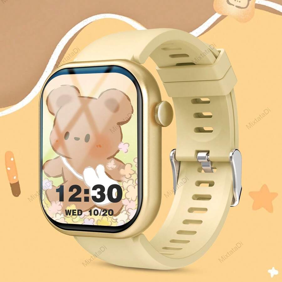 MixtataDi 1pc Silicone Smart Watch, 2.01 Inch Touch Screen Multi-Function Electronic Watch For Teens With Various Sports Modes, Photo Control, Social App Message Notification, Alarm Reminder, Great For School, Exercise - Nhiều màu - Xem 1