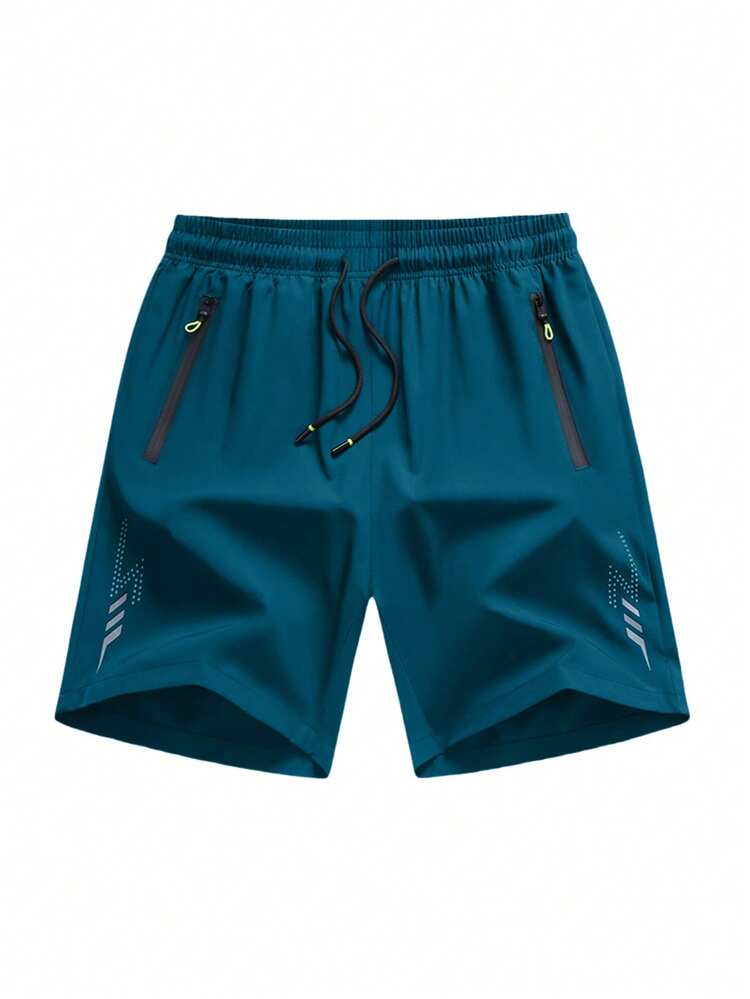 Pantalones cortos deportivos de alto rendimiento para hombres - Flexibles y ligeros, adecuados para entrenamiento y ejercicio - lago azul - Añade 1