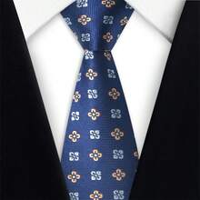 1pc Paisley Pattern Casual Necktie, Polyester Fiber, Suitable For Work, Street, All Seasons, Hot Selling Promotion