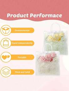 1/5/10/20 buc Sacoșă de cadou transparentă impermeabilă din PVC cu nasturi, geantă de cumpărături, perfectă pentru nunți, petreceri și festivaluri pentru doamne, geantă transparentă aprobată pentru stadion, pentru concerte, evenimente sportive, festivaluri, geantă transparentă, impermeabilă pentru femei, perfectă pentru vară, vacanță și plajă, sacoșe de cadouri de Crăciun.