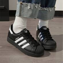 Adidas Originals SUPERSTAR II J 经典贝壳头休闲运动鞋，男女通用款 2026 新款 JH9977 - 黑色 - 查看 7