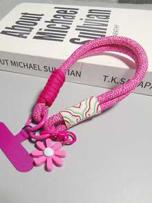 Short Daisy Flower Phone Lanyard, Universal Smartphone Wrist Strap Anti-Lost Anti-Drop Phone Charm, Suitable For Travel, Outdoor Sports, Holding Babies, Ideal Birthday Gift For Mother, Family, Friends, Festivals - Multicolor - View 15