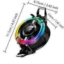 MEMO CX15 2025 New Design Mobile Phone Semiconductor Fast Cooling Heat Sink, AI Intelligent Frequency Conversion, Dgital Display Light, Magnetic Back Clip, Freezing Mobile Phone Heat Sink