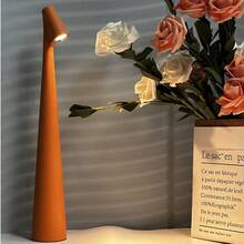 1 Stück kreative, minimalistische Atmosphäre Tischlampe, kabellose USB-Ladelampe für verschiedene Szenarien mit drei einstellbaren Helligkeitsstufen, lange Akkulaufzeit