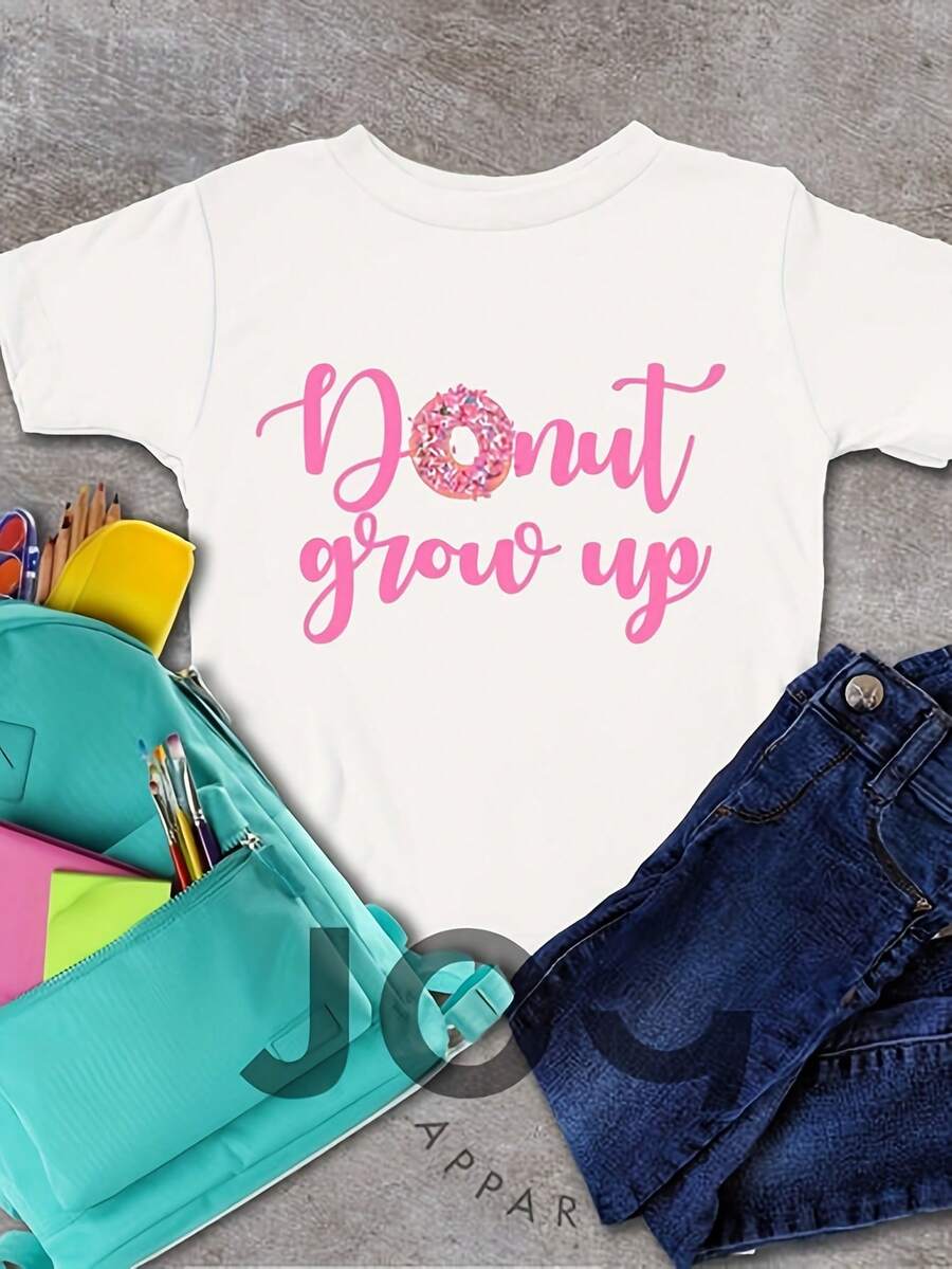 Donut Grow Up, Donut Birthday, Cute Donut , Donut Party Gift, Granhildren Gift, Loves Donuts, Funny Donut , Donut Lover Shirt, - Blanco - Ver 1