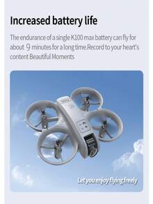 CASRRA The Latest Upgraded Advanced Drone With A Camera, The "K100" Mini Drone, Is Equipped With A 4.3-Inch Screen Remote Control And A High-Definition Camera. 360° Anti-Collision, Intelligent Suspension, Powerful Power Supply, And Multi-Speed Switching. The Lifespan Of A Single Battery Is Approximately 8 Minutes. This Affordable Drone Makes It An Ideal Flying Toy For Teenagers And Beginners, As Well As A Holiday Gift
